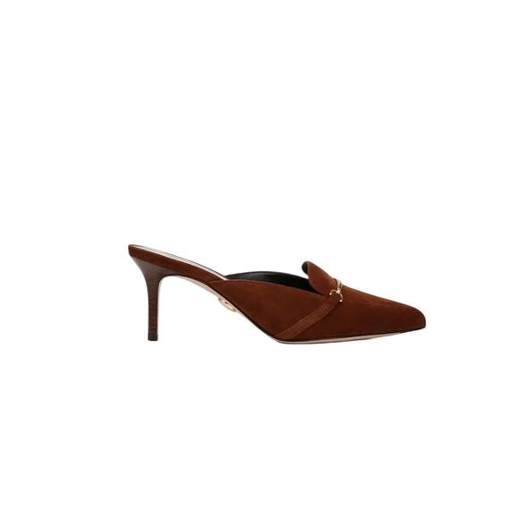 Veronica Beard Leslie suede mule brown. 9.5 NWT heel - Picture 10 of 12